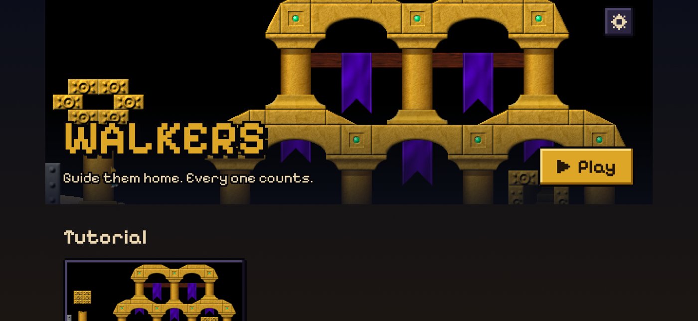 The level packs on the home screen