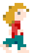 A walker marching